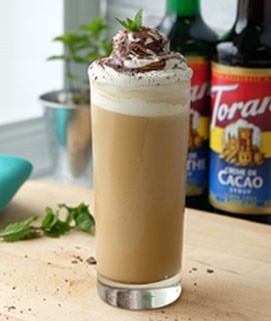 iced grasshopper latte
