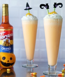 orange cream milkshake