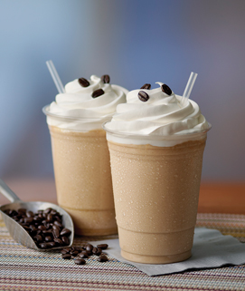 two chestnut praline frappes