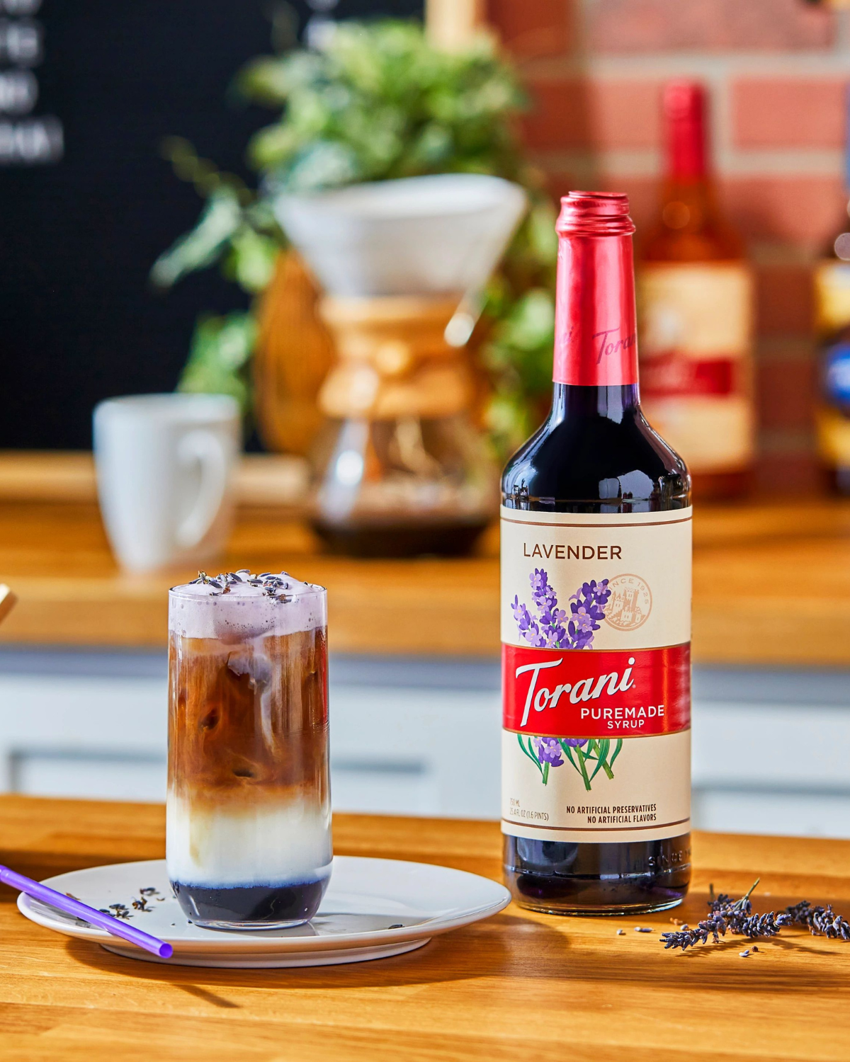 Lavender Iced Latte