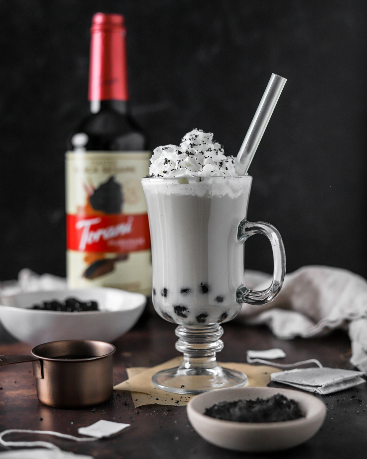 Toasted Black Sesame Milk Tea