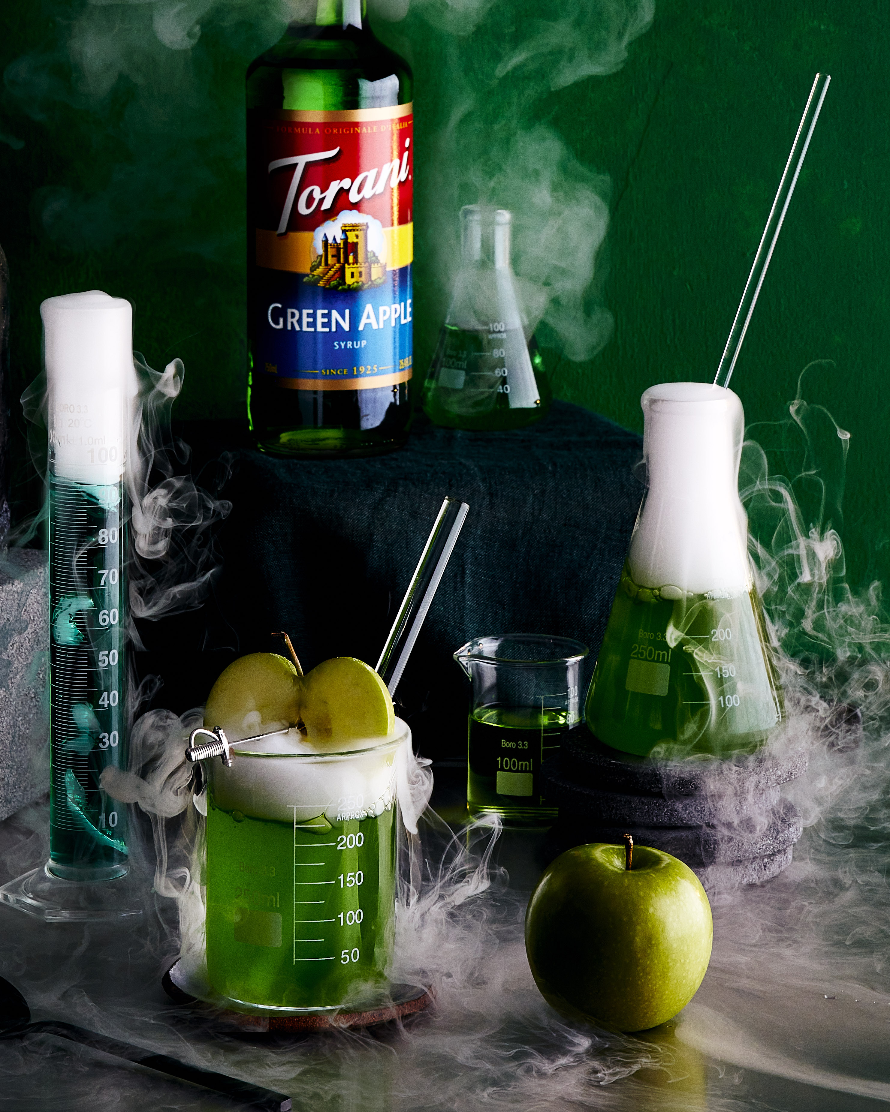 Halloween Torani Green Apple Tonic