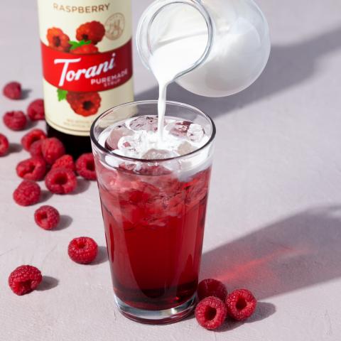 Raspberry Italian Cream Soda