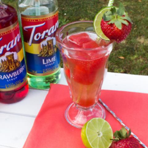 Strawberry Lime Soda